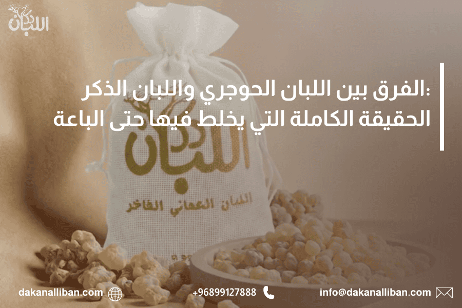 الفرق بين اللبان الحوجري واللبان الذكر: الحقيقة الكاملة التي يخلط فيها حتى الباعة